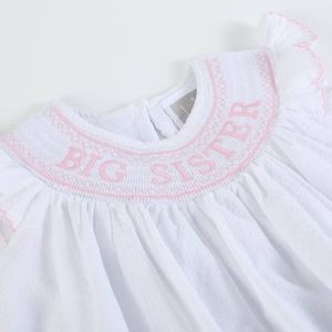 Big Sister Seersucker Smocked dress NEW